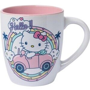 Hello Kitty Driving a Car 25oz NWT